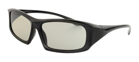 3D home entertainment glasses isolated on a white background