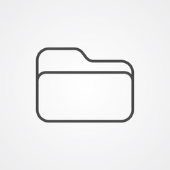 Folder vector icon sign symbol
