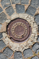 Point of urban polygonometry, geodesic sign.