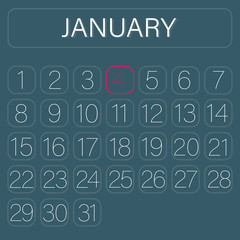 Calender Page January 4