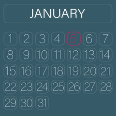 Calender Page January 5