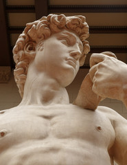 The statue of David by italian artist Michelangelo