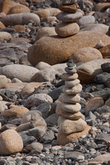Fototapeta na wymiar Pile of beach pebbles