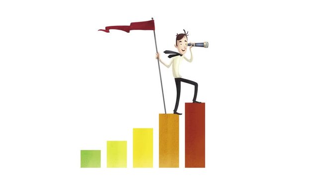 Hombre con visi&oacute;n de negocio