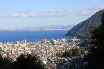 別府ラクテンチから見た別府市街風景