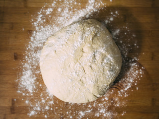 Fresh raw dough
