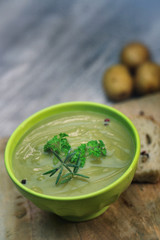 soupe de légume vert