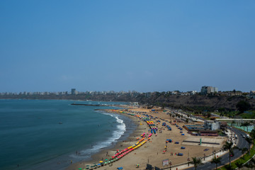 View of Lima beach