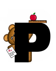 Alphabet Teddy School Daze P