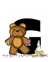 Alphabet Teddy Tea Time G