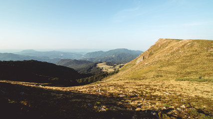 Mountain from the chain of the Carpathian Mountains in Romania