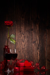 Festive Valentine's day background.