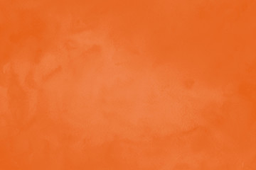 Orange ink and watercolor textures on white paper background. Paint leaks and ombre effects. Hand painted abstract image.