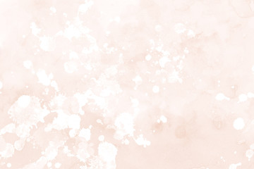 Orange ink and watercolor textures on white paper background. Paint leaks and ombre effects. Hand painted abstract image.