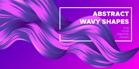 Abstraction with Wave Liquid Shapes.