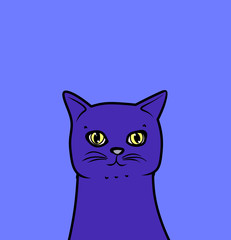 blue cat