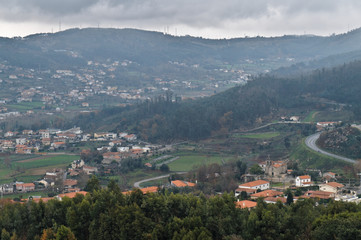 Overview of the city of Braga from Bom Jesus sanctuary