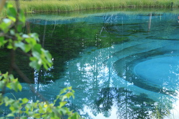 lake in the deep forest