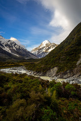 Naklejka na ściany i meble Hooker Valley Track New Zealand Landscape