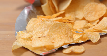 Eating potato chip