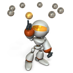 正確な解答を導き出す、人工知能搭載のロボット