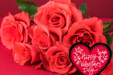 Valentines Day card concept.