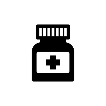 Simple Medicine Bottle Icon
