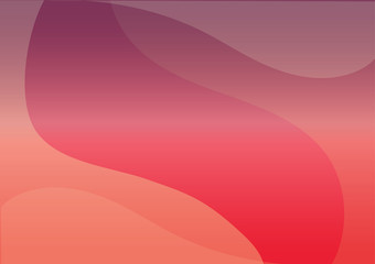 Red gradient with curves vector background