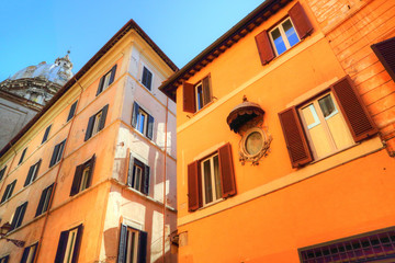 Rome streets in historic part of town