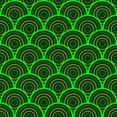 Seamless wave pattern in alien green, black and grey for various purposes such as textile for paper design business, modern beauty for trendy fashion design, energetic wallpaper or business usage