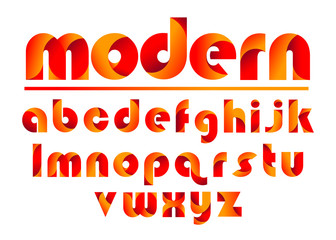 colorful letters, modern logotype typography for title, header