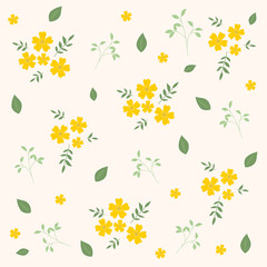 Flower pattern vector illustration.