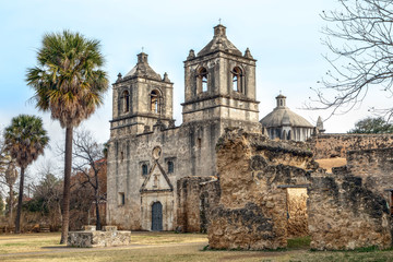 Fototapeta na wymiar Mission Concepcion - San Antonio, Texas