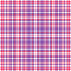 Seamless Plaid in Pink, Purple, & White