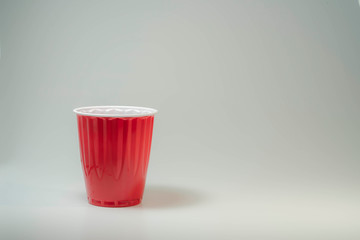 Red Cup Drink Alcohol Plastic