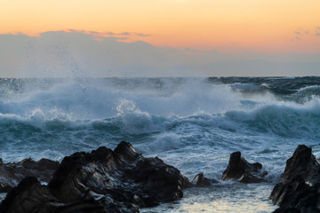 冬の三浦半島荒崎海岸