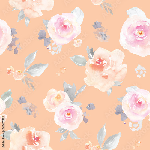 Seamless Pastel Floral Pattern Wallpaper Girly Flower Background