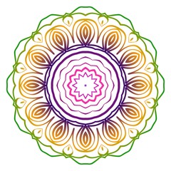 Mandala. For Fashion Design. Vector Illustration. Rainbow color