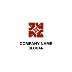 Abstract home logo with H letter.