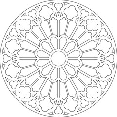 Reims, West, big, France, rose window