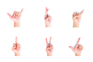 The language of the hand is that of a thumb or anger.