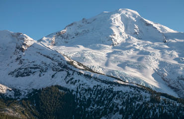Mount Baker Washington Huge Winter View Cascade Mountain Washington State Peak