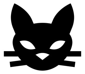 Cat Head Feline Vector Icon