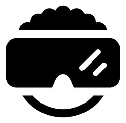Virtual Reality Headset Vector Icon