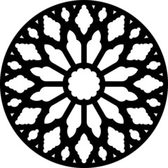 St. Conan's Kirk, Scotland, rose window