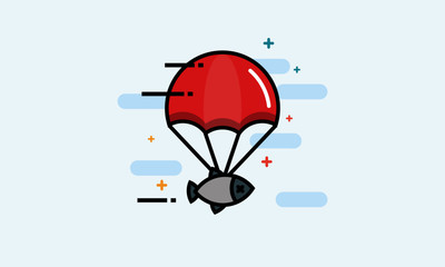 Parachute with Fish Delivery Concept