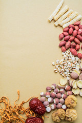 Chinese health soup ingredients / nutritional nourishing herbs