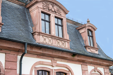 alte Häuserfassade in Frankfurt