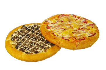 Pizza on white background. Isolated on white