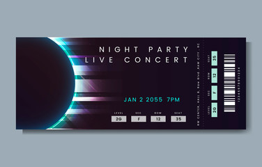 Live concert ticket
